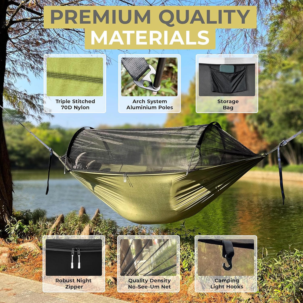 ADVOKAIR 7075 aluminum poles provide sturdy net support
