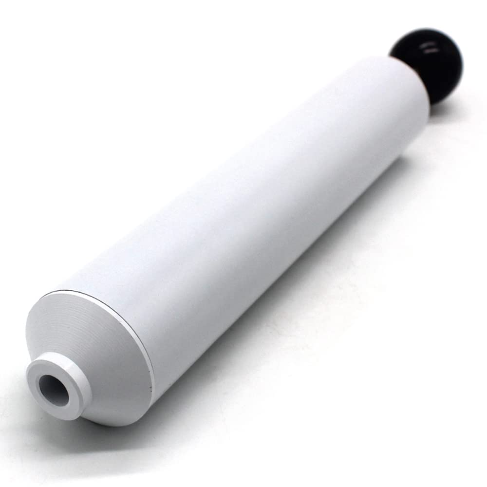 Close-up of aluminum body and plastic handle on Adygil injector