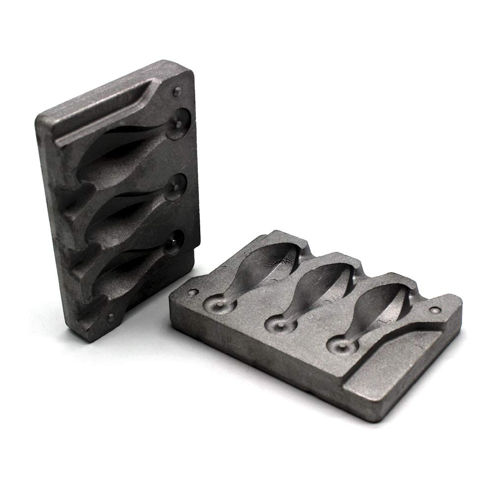 3-cavity sinker mold ready for use