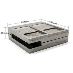Mold designed for creating 4, 8, and 12-ounce sinkers