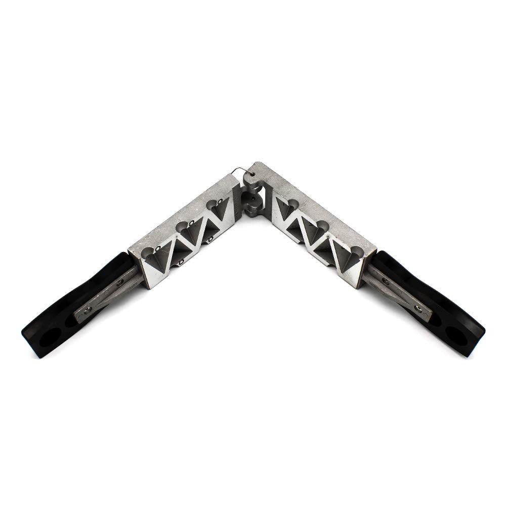 Inside view of Adygil pyramid sinker mold kit showing multiple cavities