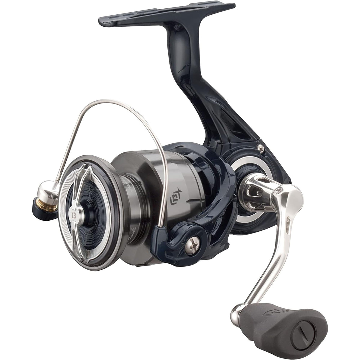 Front view of 13 FISHING Aerios AE-6.2-4.0 Spinning Reel in Dark Blue