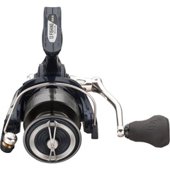 Side profile of Aerios AE-6.2-4.0 Spinning Reel in Dark Blue