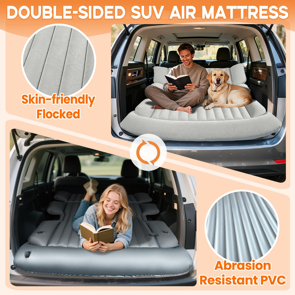 AearKing SUV air mattress with a 3-layer valve for quick inflation and deflation