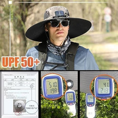 AEDNX fishing hat wide brim protects from sun rays during activities