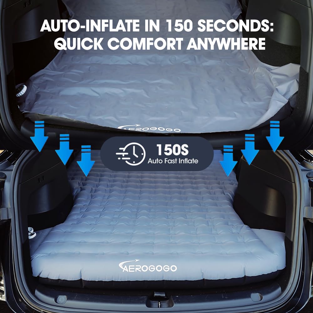 Aerogogo Tesla Model Y Mattress ergonomic pillow supports comfortable sleep.