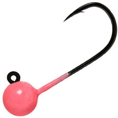 AeroJig 1/4 oz Jig Head Glo Pink offers vivid lure attraction for night fishing.
