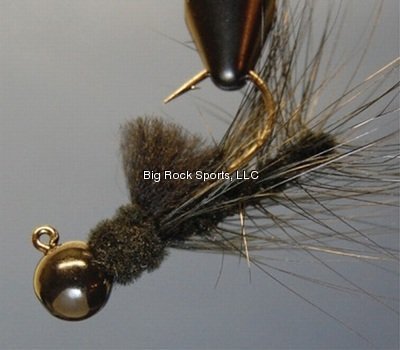 AeroJig Hawken AJH14002 hackle jig in black improves fly-tying precision and action.