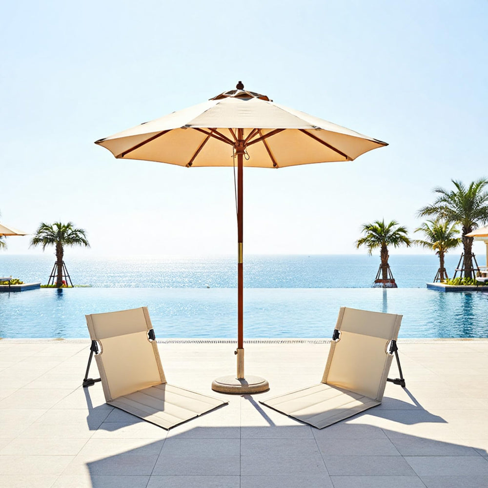 Afcabakila foldable pool chair folded compact for car trips and storage