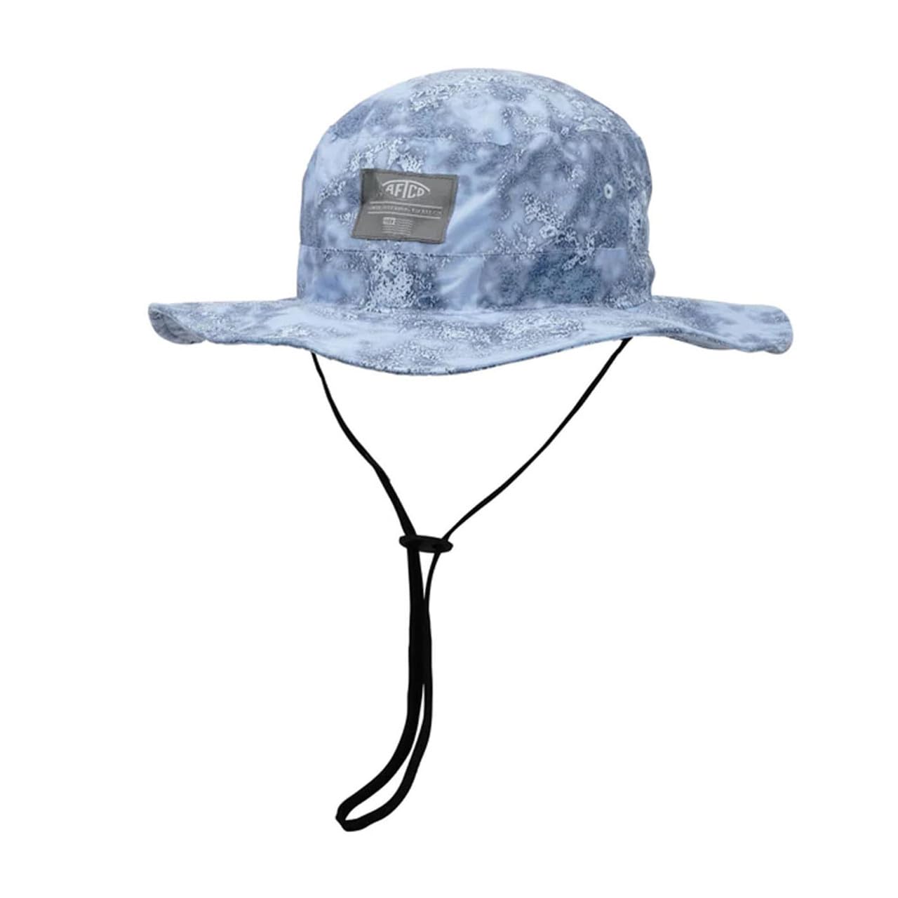 AFTCO Cast Printed Boonie Hat shields eyes and neck from sun during long fishing days