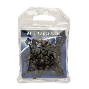 AFW brass swivel in black finish, size 1, 150 lb test, smooth rotation for fresh and saltwater setups