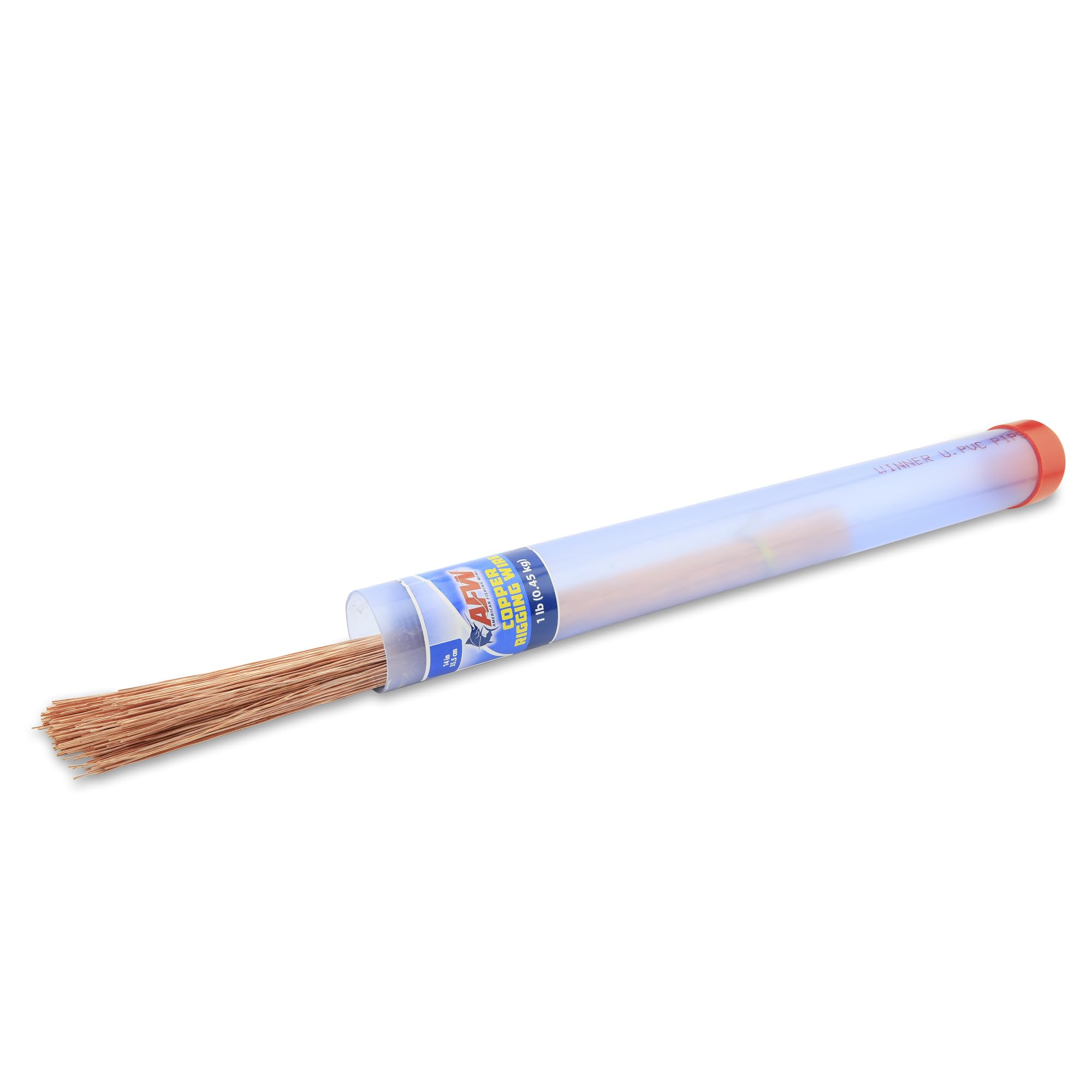 AFW copper rigging wire 0.028in 14in tube close-up showing flexible copper for rigging