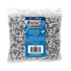 AFW single barrel crimp sleeve #9/132 nickel for secure line connections