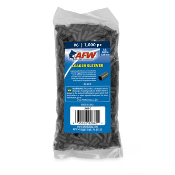 AFW crimp sleeve black 6-082in for secure fishing connections