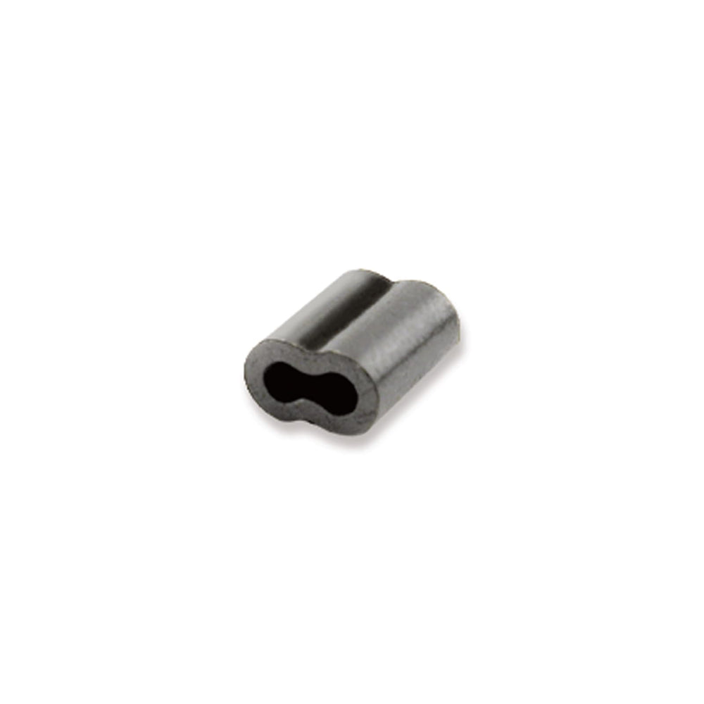 AFW burr-free black crimp sleeve close-up for smoother connections.