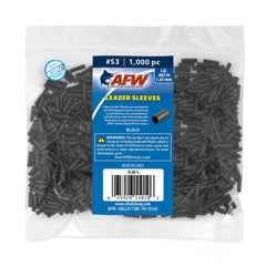 AFW crimp sleeve S3 black close-up ready for secure crimps