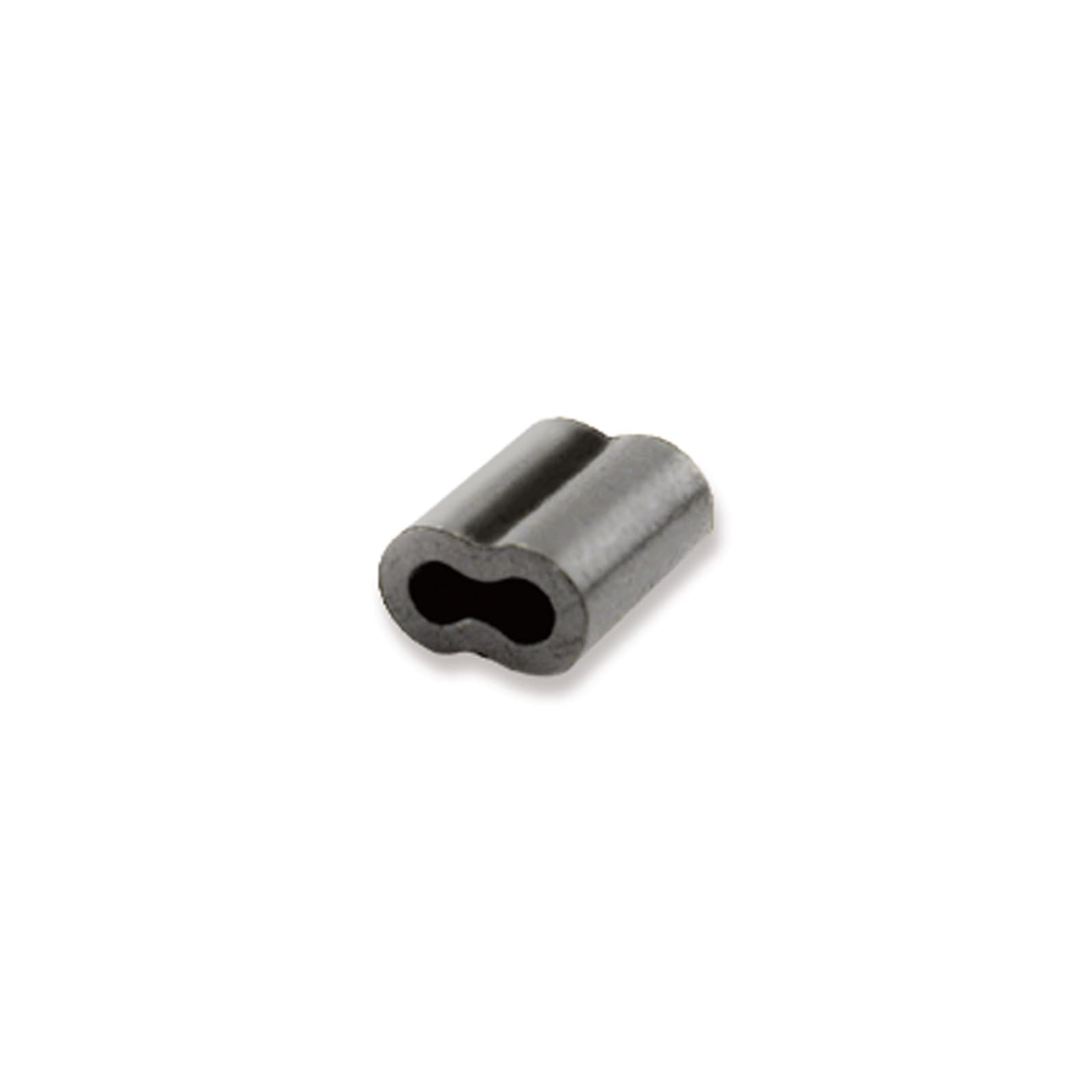 AFW double barrel crimp sleeve 10F8 black secures leader to main line for heavy tackle