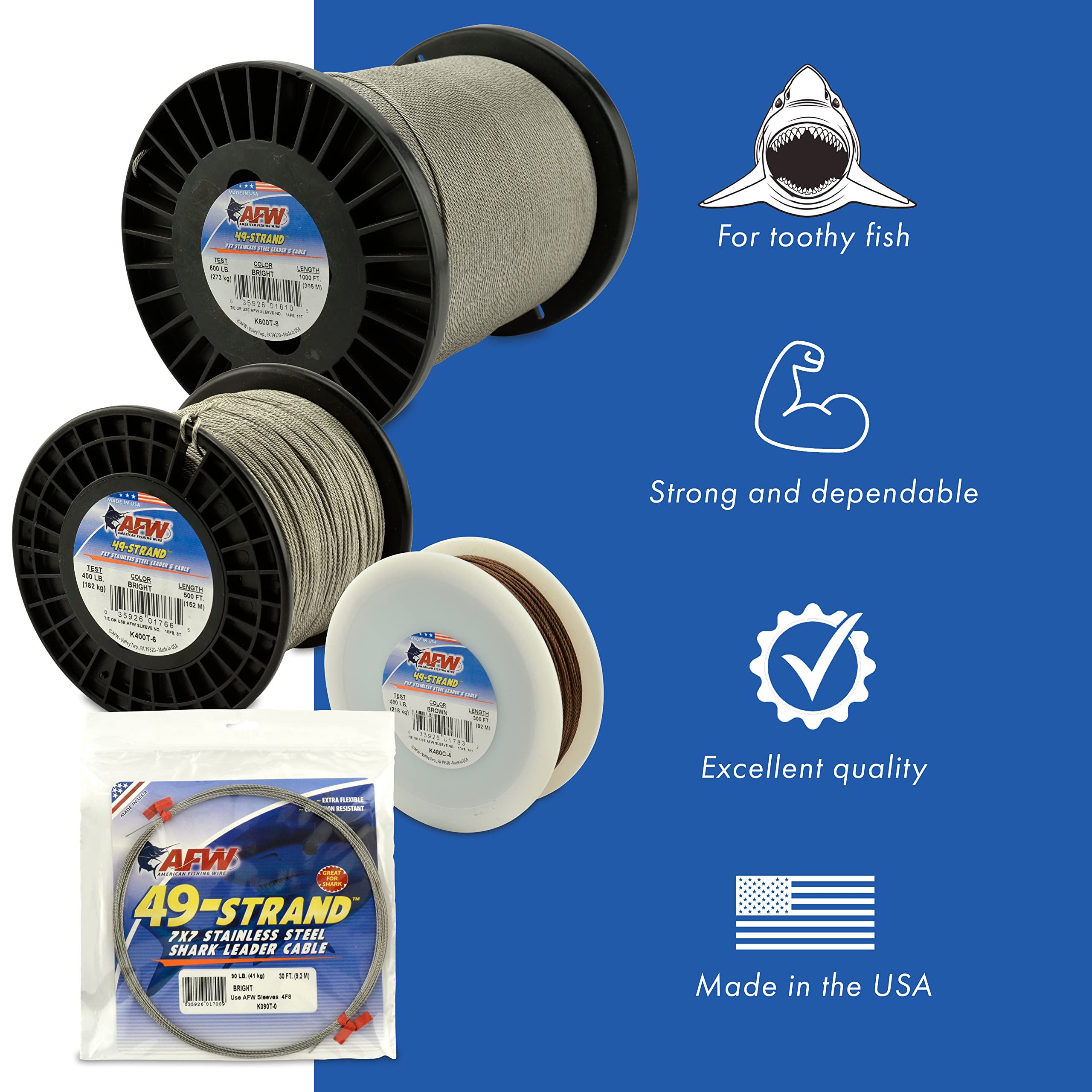 AFW made-in-USA leader packaging emphasizing quality