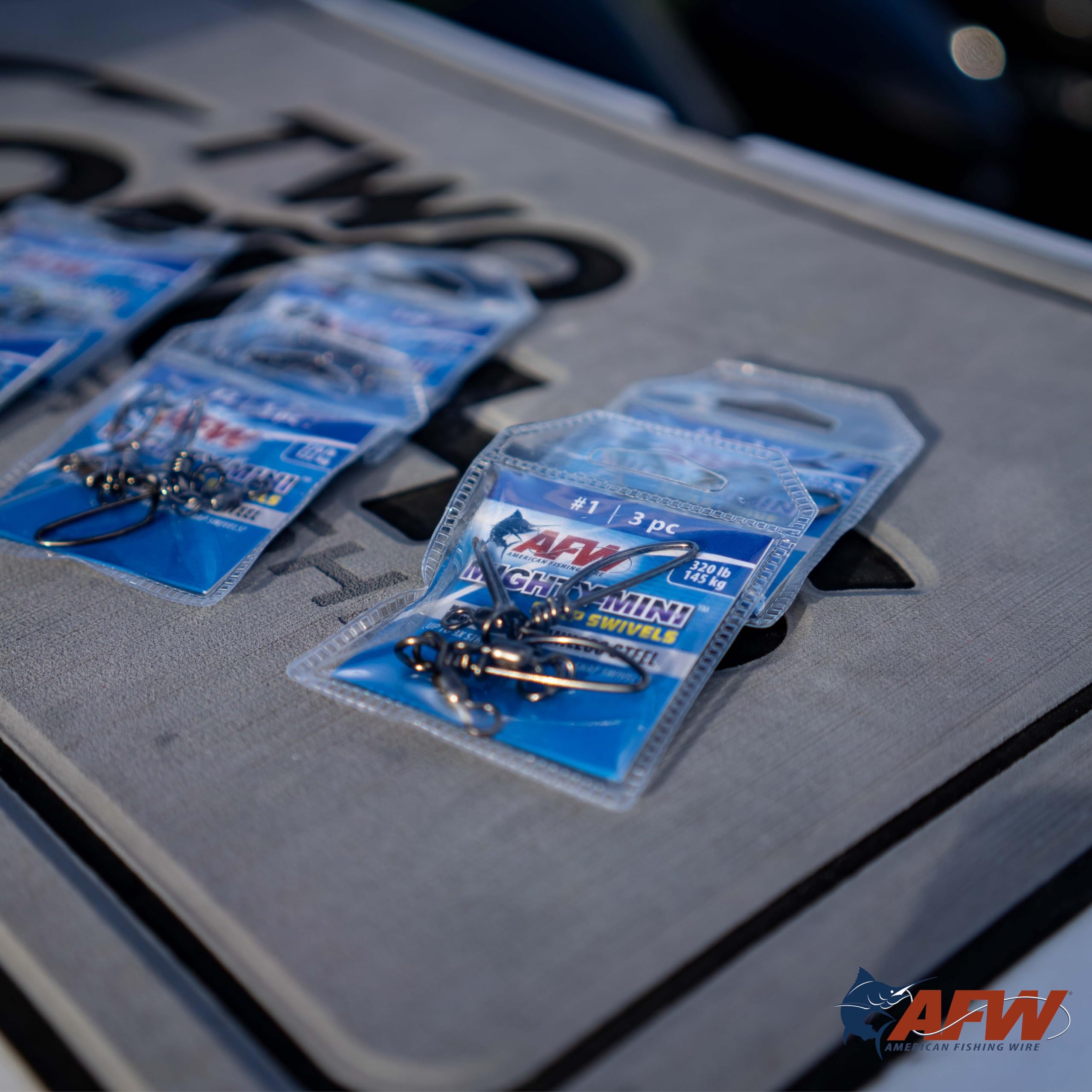 AFW Mighty Mini fits neatly in tackle boxes for quick rig changes.