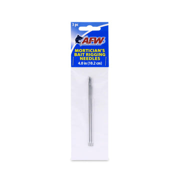 AFW Mortician's Bait Rigging Needle with triangular-point for clean penetration.