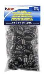 AFW solid brass ball bearing swivel with bullet design delivers smooth rotation for natural bait presentation.