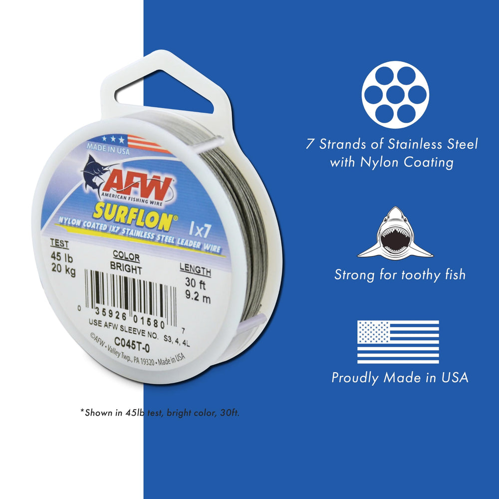 AFW Surflon nylon coating closeup highlights corrosion resistance in saltwater environments.