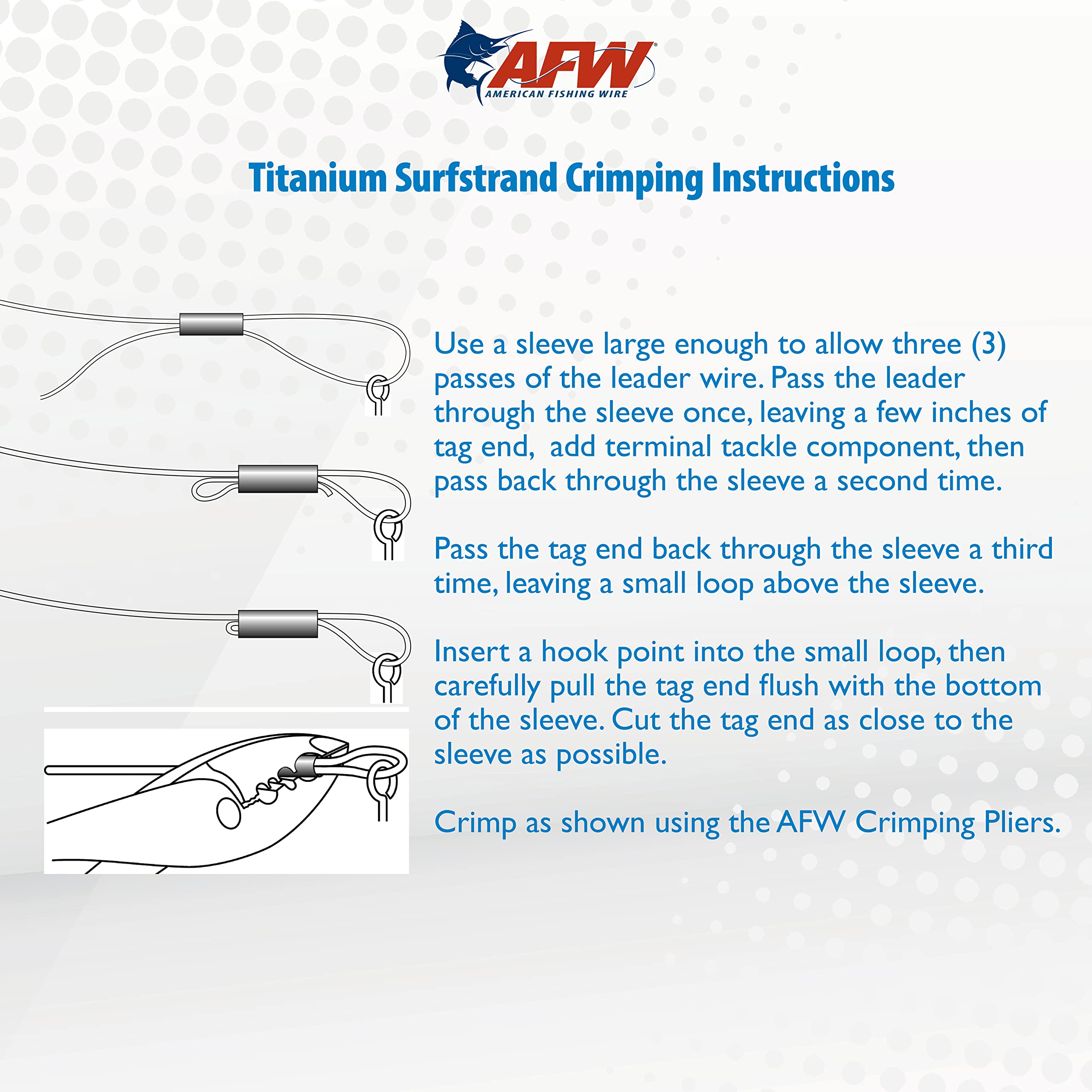 AFW Titanium Surfstrand made in the USA emphasizes quality and durability.