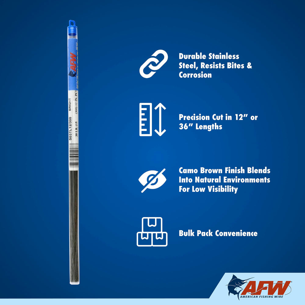 AFW Tooth Proof wire bulk pack with 300 pieces for quick rigging.