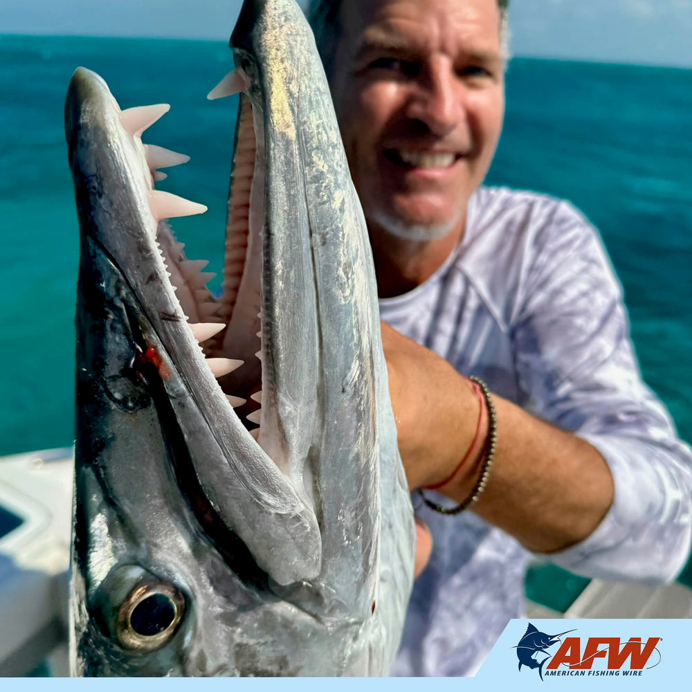 AFW Tooth Proof stealth camo coating reduces visibility to wary fish in water.