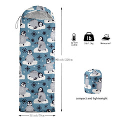 AGANS Datura kids sleeping bag half circle hood provides extra warmth
