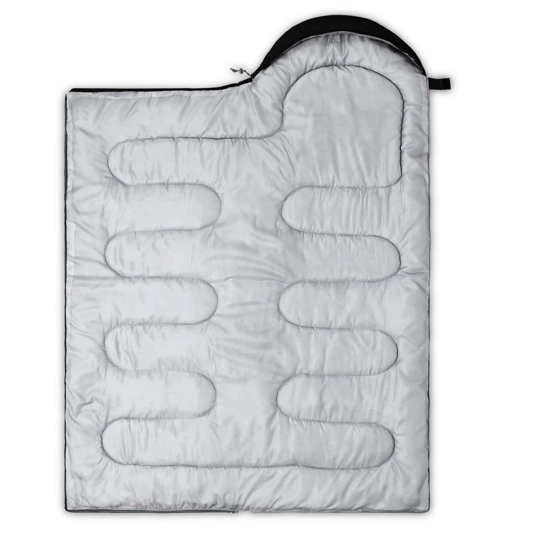 AGANS Datura kids sleeping bag stored in its bag, easy packing for travel.