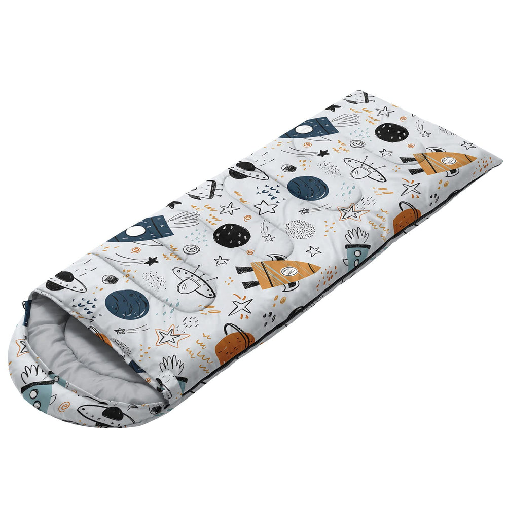 AGANS Datura sleeping bag hood with drawstring keeps young adventurer warm