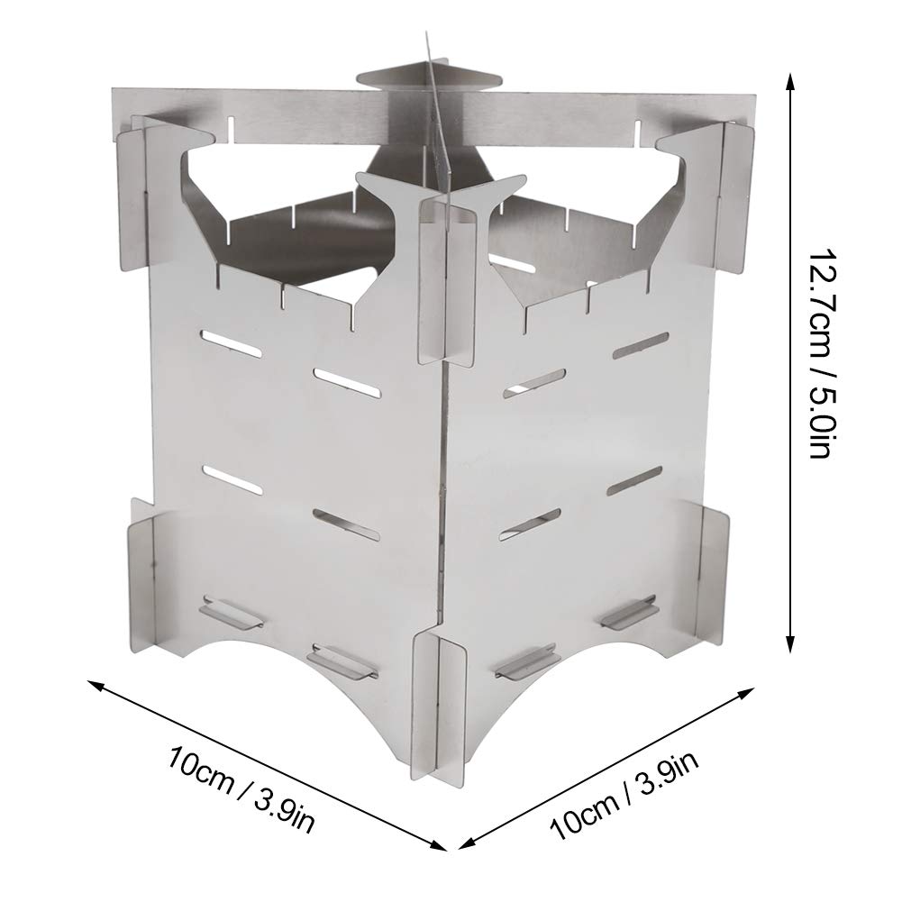 Agatige Outdoor Stove folded-compact demonstrates easy portability for backpacking trips.