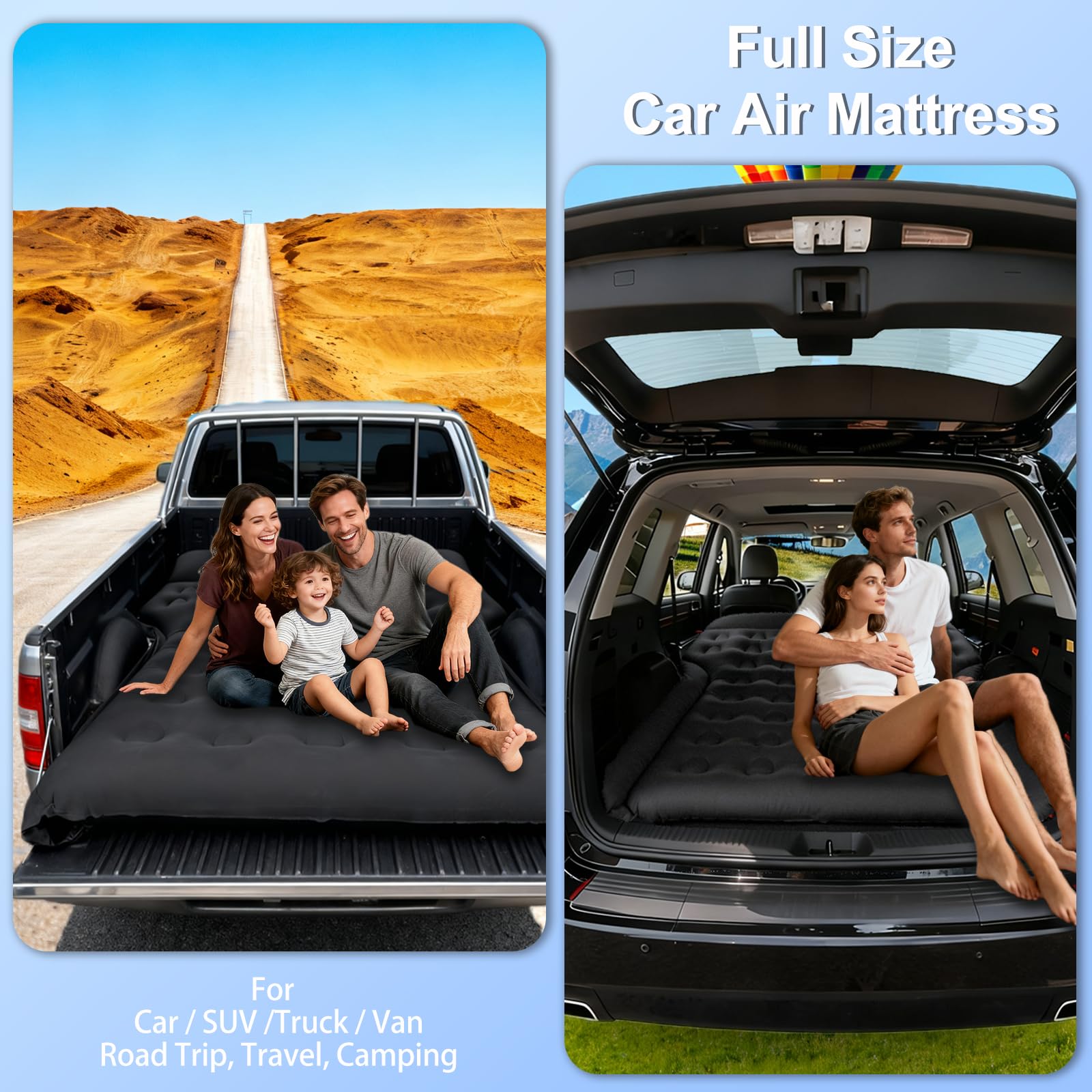 AGEMANY SUV air mattress 20cm thickness beam for stability