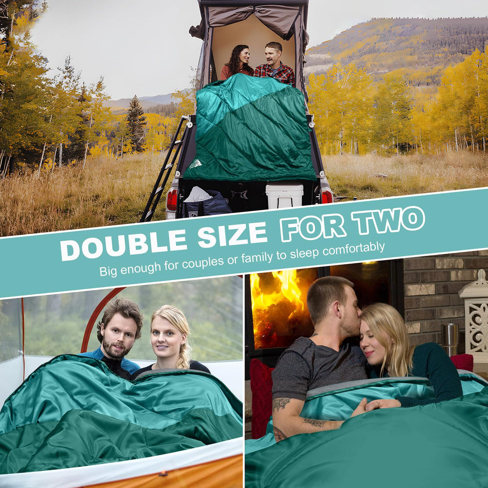 AGEMORE compression sack included helps you pack compactly for backpacking or car trips.