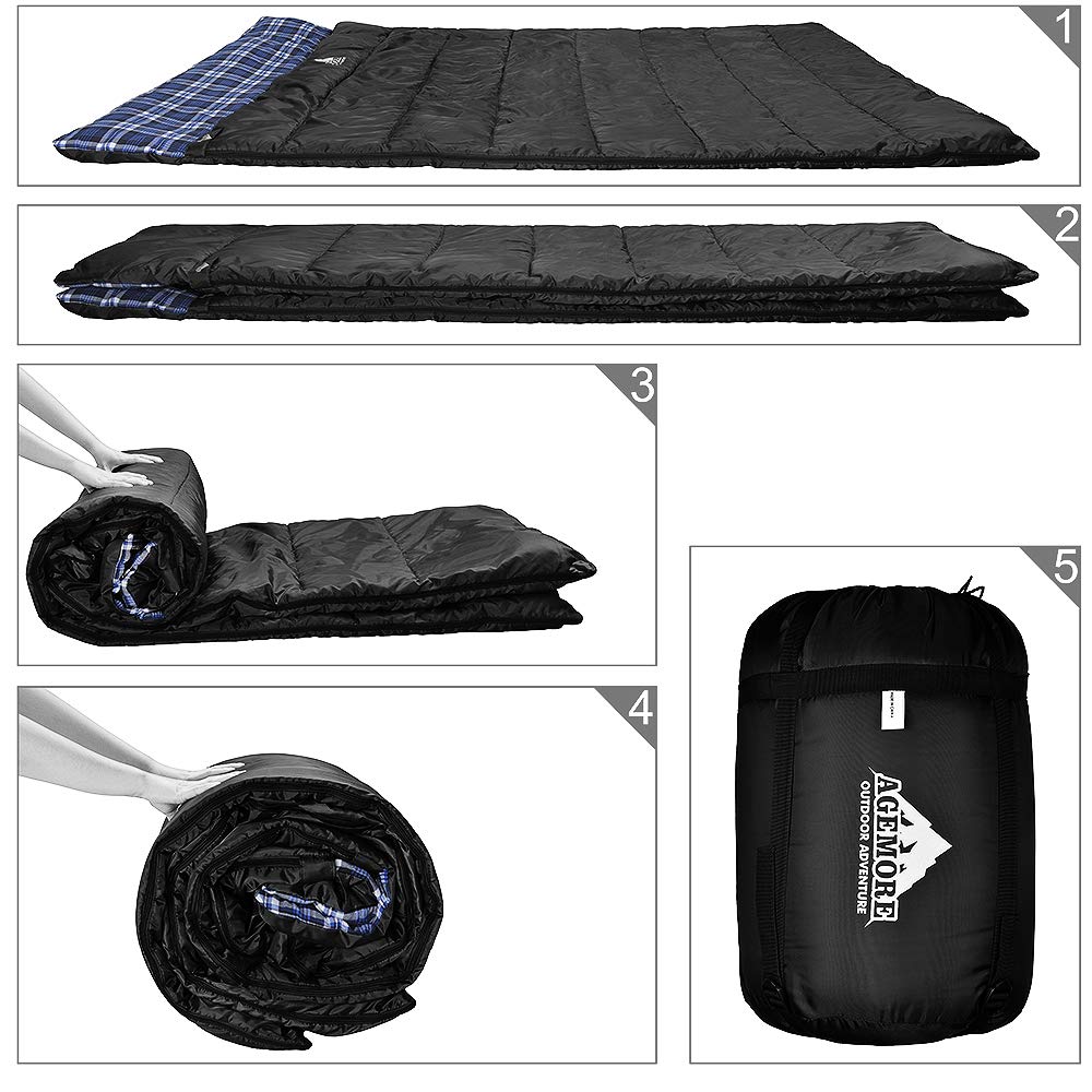 AGEMORE dual zippers enable easy exits without disturbing a partner.