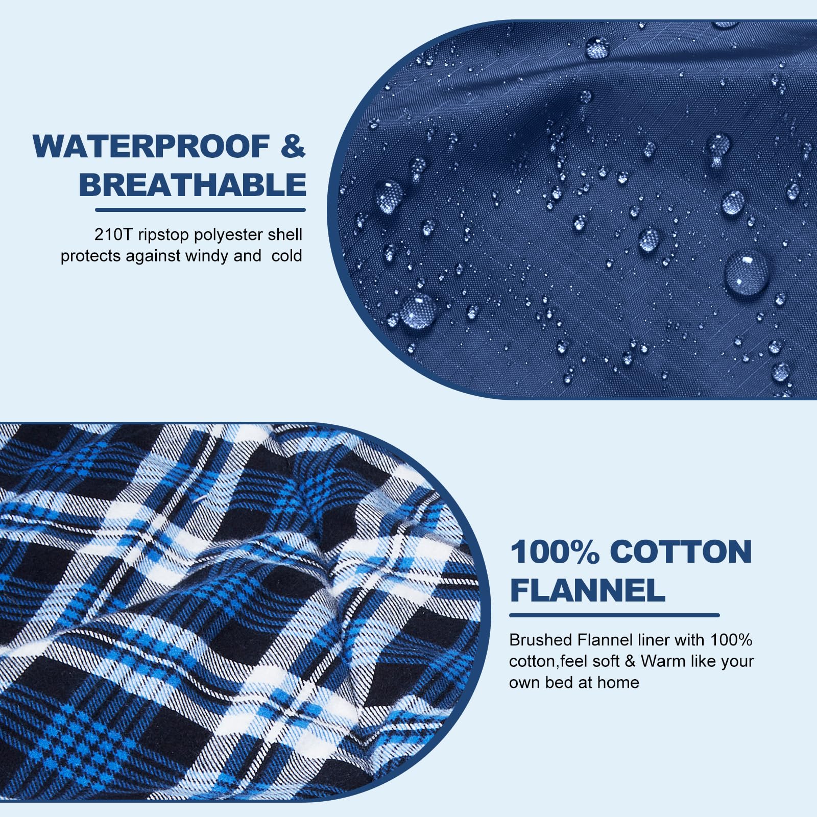 AGEMORE sleeping bag full-zipper vent enables temperature control.