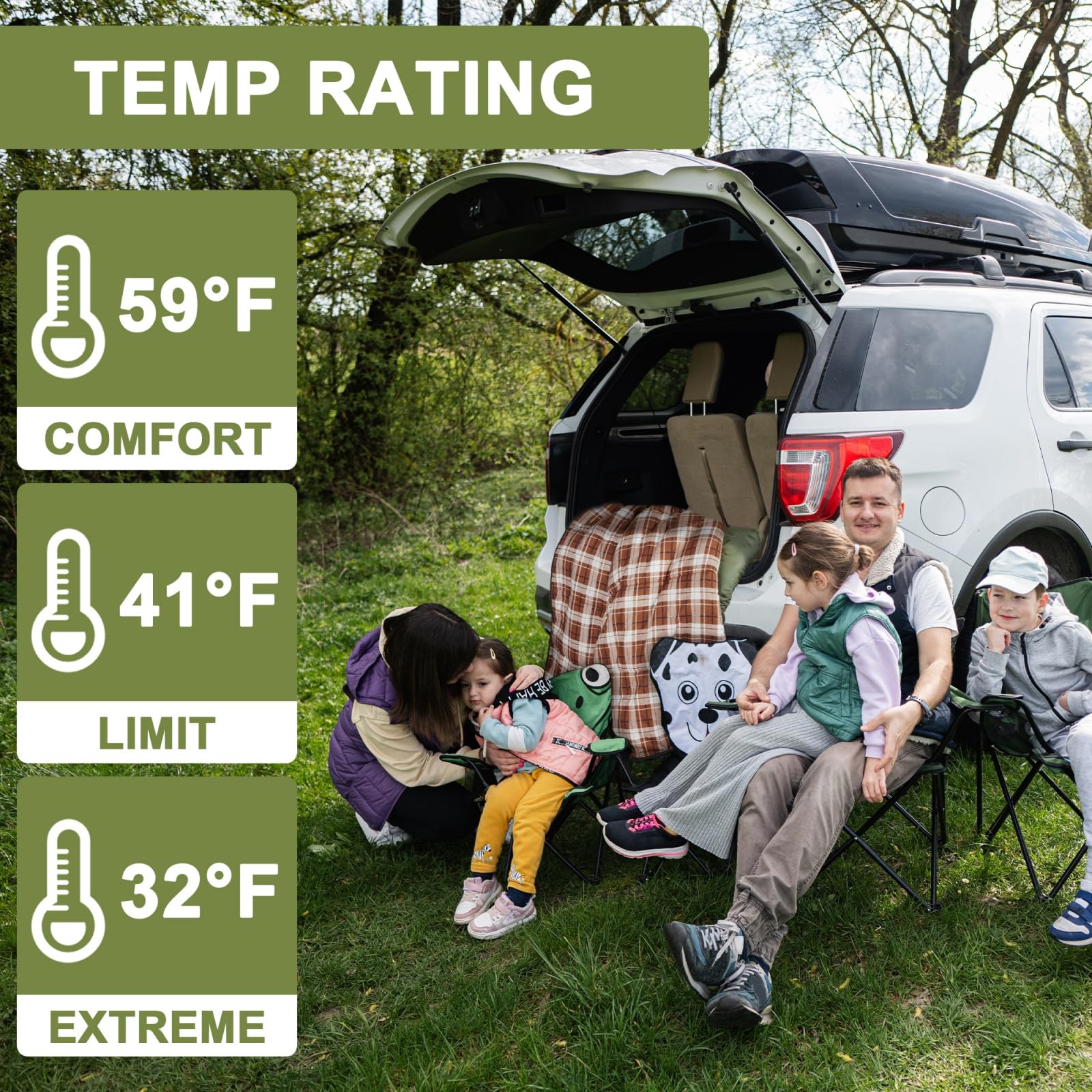 AGEMORE double sleeping bag in use by two hikers for shared warmth.