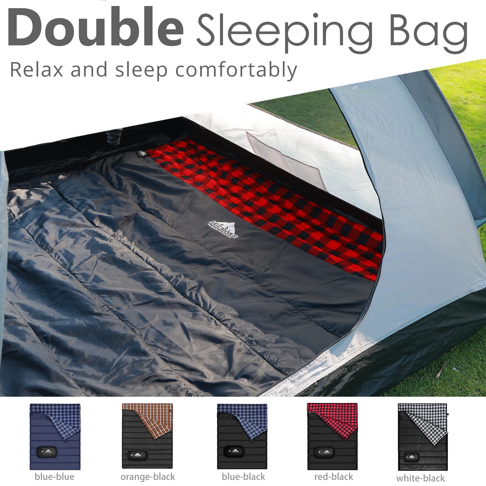 AGEMORE lightweight 7 lb sleeping bag ideal for backpackers