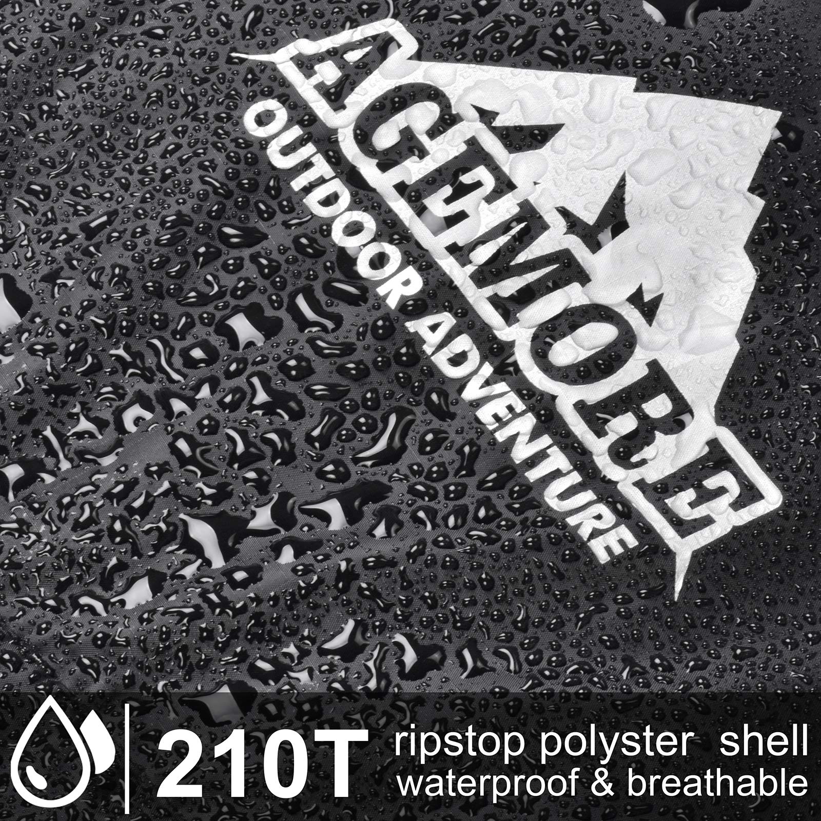AGEMORE waterproof exterior fabric shields against dampness during rain