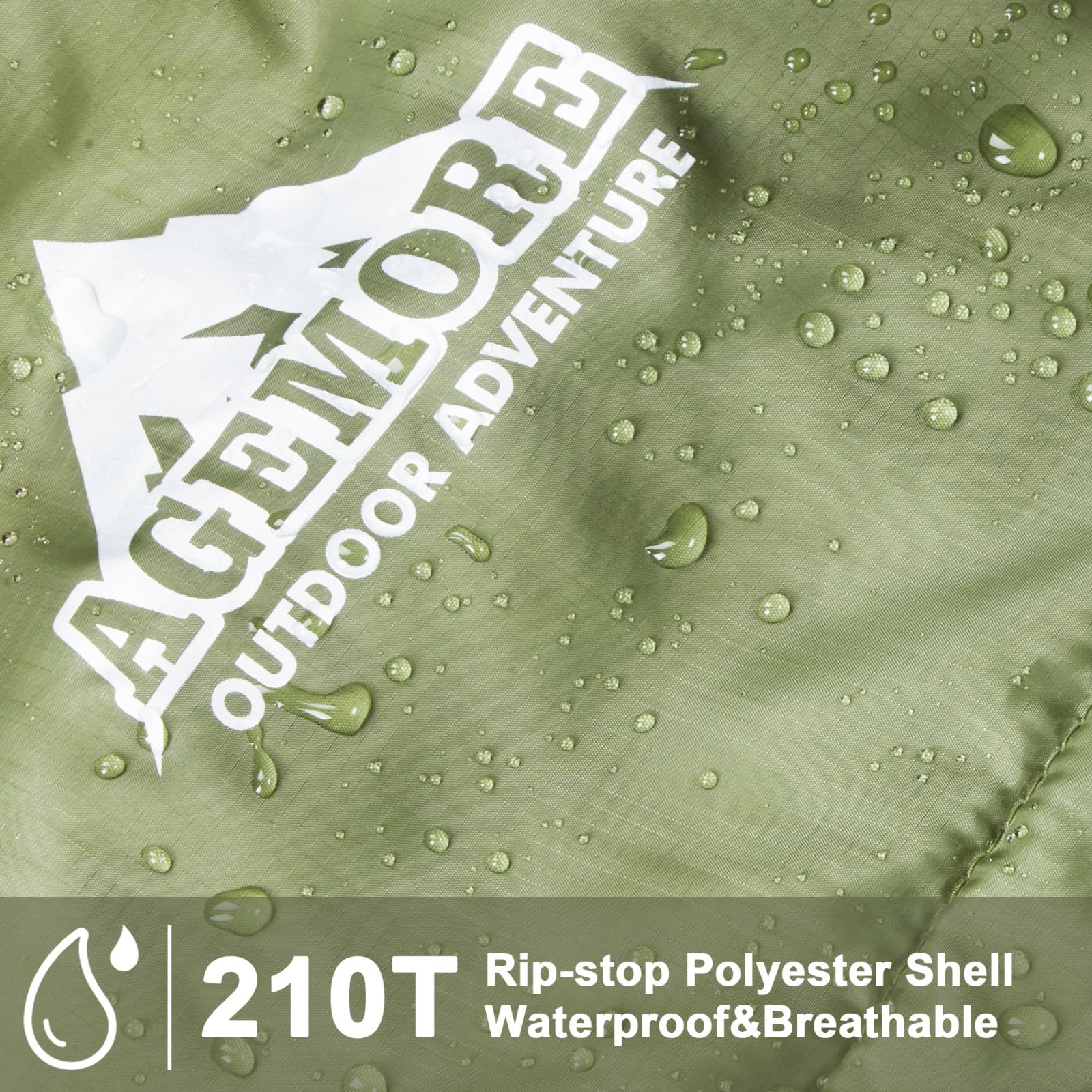 AGEMORE dual zippers allow easy exit without disturbing a partner.