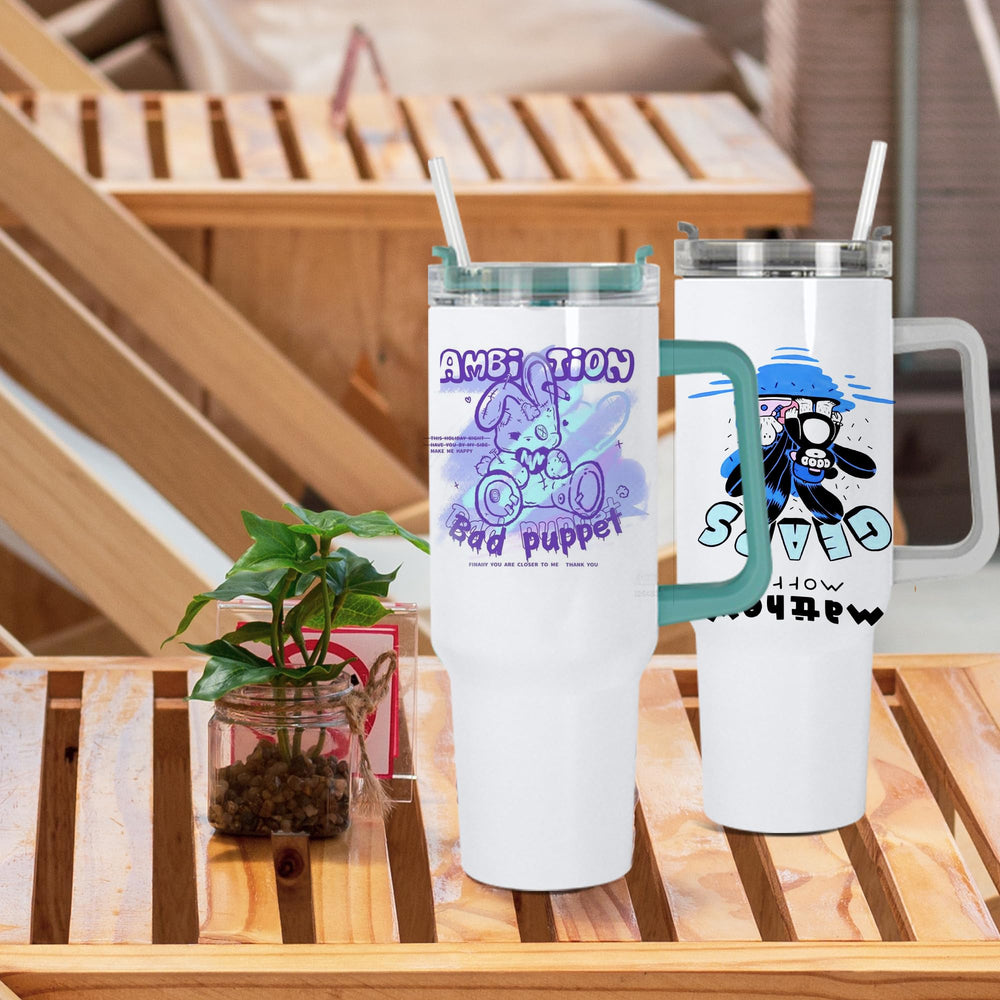 AGH tumbler surface ready for custom designs with sublimation printing.