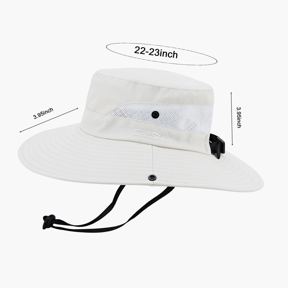 Close-up of UPF 50+ material on AGLIFEFY sun bucket hat.