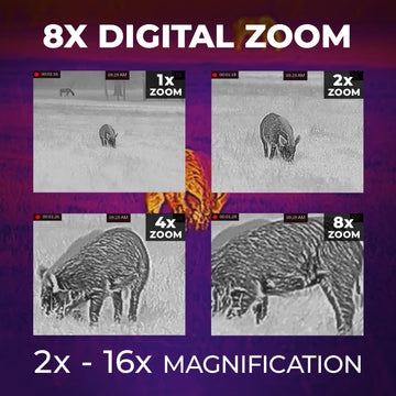 Shot activated recording image emphasizes quick evidence capture of wildlife.