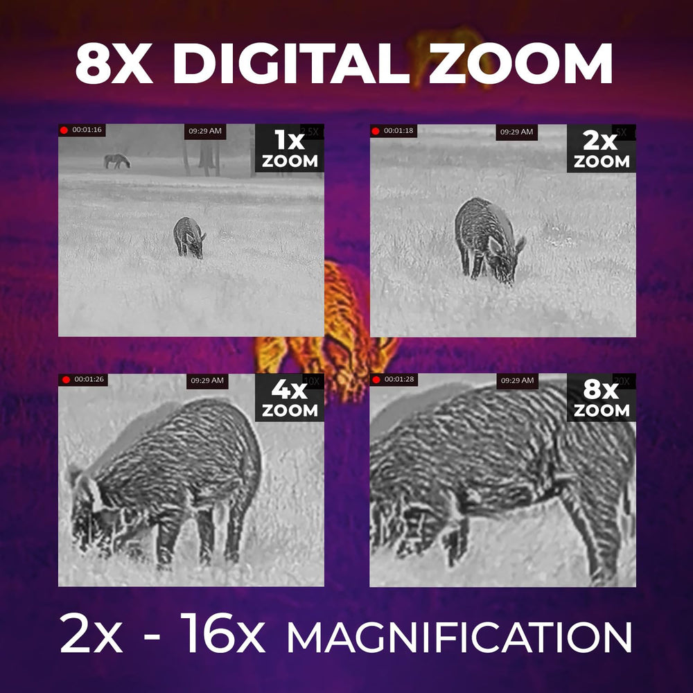 Shot activated recording image emphasizes quick evidence capture of wildlife.