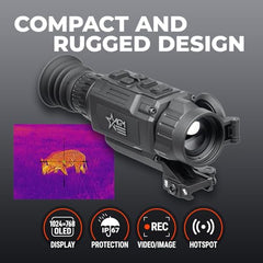 Rattler V2 35-640 display view highlights intuitive interface for quick adjustments in the field.
