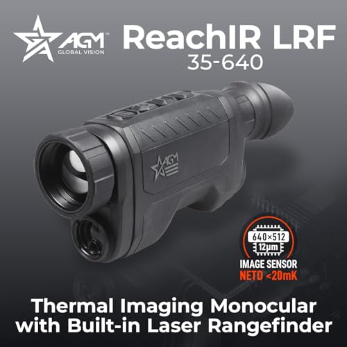 AGM Global Vision ReachIR LRF 35-640 laser rangefinder in action for precise targeting
