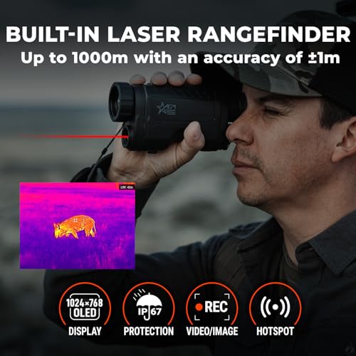AGM Global Vision ReachIR LRF 35-640 640x512 thermal sensor captures heat signatures