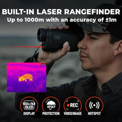 AGM Global Vision ReachIR LRF 35-640 640x512 thermal sensor captures heat signatures
