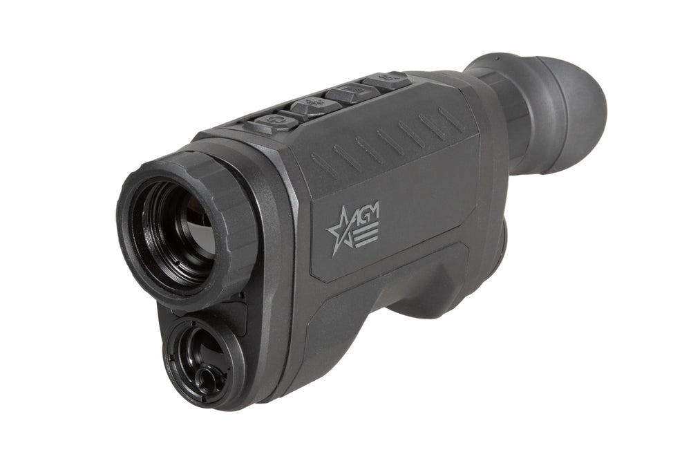 AGM Global Vision ReachIR LRF front view shows rugged build for field use and durability.